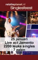 Singlesfeest Relatieplanet 25 januari, live optredens en gratis speeddate